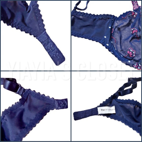 Prima Donna 30D Eden Luxury Balcony Vintage Bra 0162514 in Blue Paradise - Picture 16 of 16